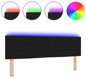 vidaXL Κεφαλάρι LED Γραμμών Σχεδίου Μαύρο 80 εκ Ύφασμα