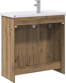 vidaXL Σετ Επίπλων Μπάνιου Artisan Δρυς 81 x 40 x 84,5 εκ