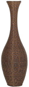 Βάζο 374-225-609 100cm Natural-Black Rattan,Τεχνόδερμα