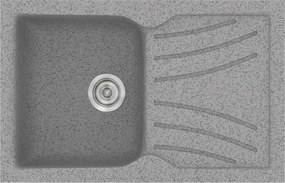 Sanitec Classic 337 (86×50) - Γρανιτένιος νεροχύτης - Granite GREY