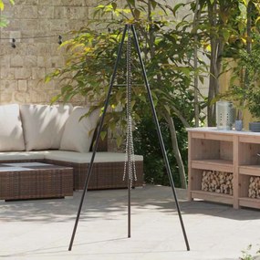 vidaXL Τρίποδο Μαγειρικής 170 εκ Ύψος Ατσάλι