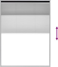 vidaXL Σήτα Παραθύρου Πλισέ 60 x 80 εκ. από Αλουμίνιο