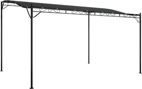 vidaXL Τέντα Ανθρακί 4 x 3 μ. 180 γρ./μ² από Ύφασμα και Ατσάλι