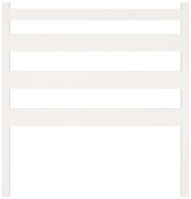 Κεφαλάρι Κρεβατιού Λευκό 96 x 4 x 100 εκ. από Μασίφ Ξύλο Πεύκου - Λευκό