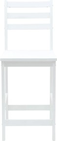vidaXL Καρέκλες φαγητού 2 pcs Λευκό 40 x 47,5 x 99,5 εκ