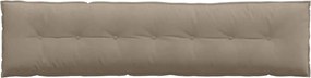 vidaXL Μαξιλάρι Πλάτης Taupe 200 x 50 εκ. Ύφασμα Μικροΐνας