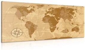 Εικόνα ρουστίκ παγκόσμιου χάρτη - 120x60