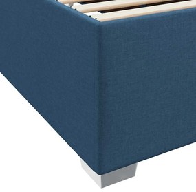 vidaXL Σκελετός Κρεβατιού Μπλε 80 x 200 cm ύφασμα