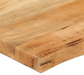vidaXL Επιφάνεια Τραπεζιού 80x60x3,8 εκ. Live Edge Μασίφ Ξύλο Μάνγκο