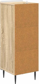 vidaXL Ντουλάπι με Συρτάρια 33 x 34,5 x 92 εκ. Επεξεργασμένο Ξύλο