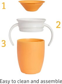 Ποτήρι Εκπαιδευτικό 207ml Munchkin Miracle 360 Orange