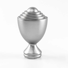 Κουρτινόβεργα διπλή απλή Pluton 25/19 – χρώμιο ματ - 180 cm
