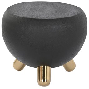 Βοηθητικό Τραπέζι DKD Home Decor Μαύρο Χρυσό Σίδερο 51 x 51 x 44 cm