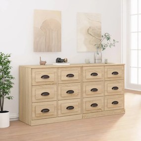 vidaXL Ντουλάπι 2 τεμ. Sonoma Δρυς από Επεξεργασμένο Ξύλο