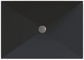 Sanitec Prisma 280 Νιπτήρας Συνθετικός Επικαθήμενος 50x40,5x10,5cm Anthracit