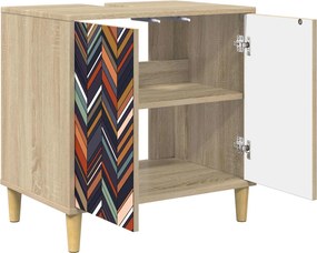 vidaXL Ντουλάπι Μπάνιου OMMEN Sonoma 60 x 40 x 60 εκ