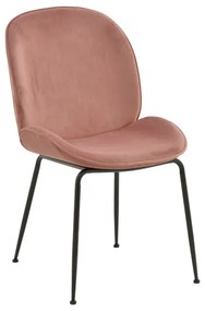 Καρέκλα Adelaide σάπιο μήλο βελούδο-πόδι μέταλλο μαύρο 47x64x88εκ Υλικό: METAL - VELVET 264-000009