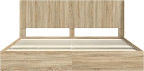 vidaXL Καλάθι με αποθήκη και κεφαλάρι Sonoma Δρυς 180 x 200 cm