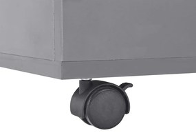 vidaXL Τραπεζάκι Σαλονιού Γυαλιστερό Γκρι 100 x 100 x 35 εκ.