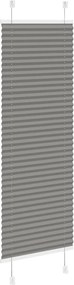 vidaXL Πλισέ περσίδα Ανθρακί 40x150 cm Πλάτος υφάσματος 39,4 cm