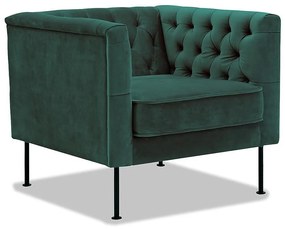 Πολυθρόνα Concept 55 185, Πράσινο, 75x85x85cm, Ταπισερί, Πόδια: Μεταλλικά