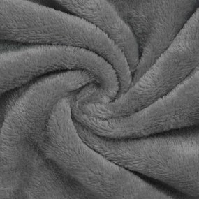 vidaXL Ρόμπα χωρίς Κουκούλα Σκούρο Γκρι m Φανέλα