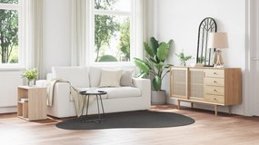 vidaXL Χαλί "HUARTE" Βραχέος Πέλους Μαλακό και Πλενόμενο Ανθρακί 160x230 εκ.
