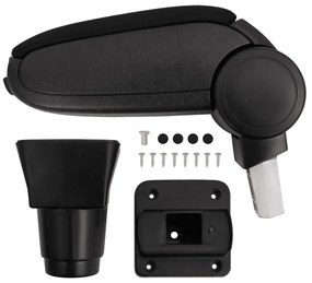 vidaXL Τεμπέλης Αυτοκινήτου Μαύρος 13 x 32,5 x (24-51,5) εκ. από ABS