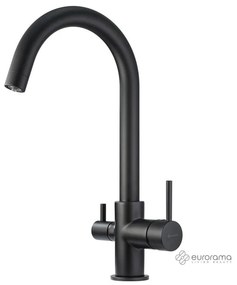 Eurorama FILTER TAP Μπαταρίας Κουζίνας για σύνδεση με φίλτρο πόσιμου νερού αντίστροφης όσμωσης Black Matt