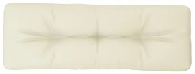 Μαξιλάρι Παλέτας Κρεμ 120 x 40 x 12 εκ. Υφασμάτινο - Κρεμ
