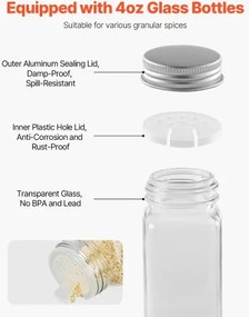 VEVOR Spice Rack Organizer for Cabinet Kitchen Seasoning Organizer  18x11 in