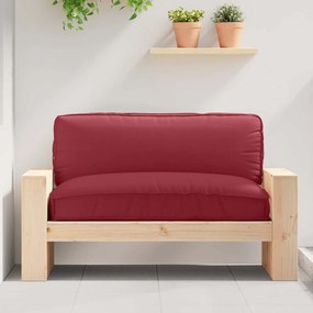 vidaXL Μαξιλάρι παλέτας για κάθισμα Κόκκινο 120 x 80 x 12 cm