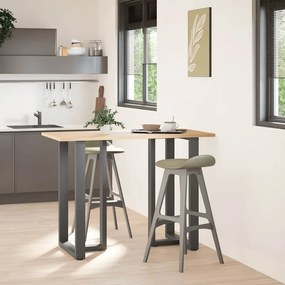 vidaXL Πόδια Τραπεζιού Μπαρ σε Σχήμα Τ, 2 τεμ. Ανθρακί 60x35x(100-101) εκ. Ατσάλι
