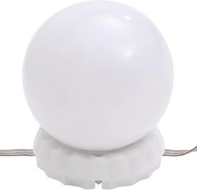 vidaXL Φωτιστικά Καθρέφτη με 8 LED Λάμπες Θερμό και Ψυχρό Λευκό