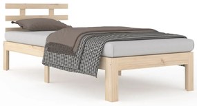 vidaXL Πλαίσιο Κρεβατιού 90 x 200 εκ. από Μασίφ Ξύλο