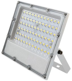LED WHITE SMD FLOOD LUMINAIRE IP65 20W 6000K 2400Lm 100-277V AC RA80 IK08 5YRS BREATHING VALUE ACA J2060W