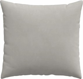 vidaXL Μαξιλάρι Καναπέ 2 pcs Ανοιχτό γκρι 45 x 45 cm ύφασμα