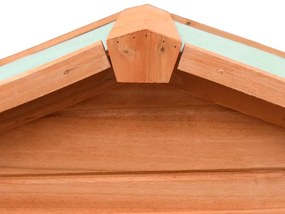 vidaXL Κλουβί Κουνελιών 310x70x87 εκ. από Μασίφ Ξύλο Πεύκου/Ελάτης