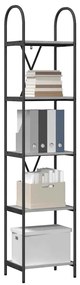 vidaXL Ράφι Βιβλίων Γκρι sonoma 40 x 30 x 183 εκ Επεξεργασμένο ξύλο