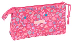 Τριπλή Κασετίνα Safta Feeling Ροζ 22 x 12 x 3 cm