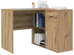 vidaXL Γωνιακό Γραφείο Δρυς 102x88x75 εκ Επεξεργασμένο Ξύλο
