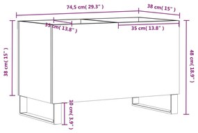 ΔΙΣΚΟΘΗΚΗ ΓΚΡΙ ΣΚΥΡΟΔΕΜΑΤΟΣ 74,5X38X48 ΕΚ. ΕΠΕΞΕΡΓΑΣΜΕΝΟ ΞΥΛΟ 831736