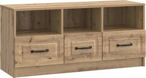 vidaXL Ντουλάπι TV 102 x 34,5 x 47 εκ Artisan Δρυς Επεξεργασμένο Ξύλο