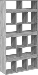 vidaXL Βιβλιοθήκη Γκρι Sonoma 100x33x187,5 εκ. από Επεξεργ. Ξύλο