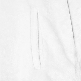 vidaXL Φούτερ-κουβέρτα Λευκό m Φανέλα
