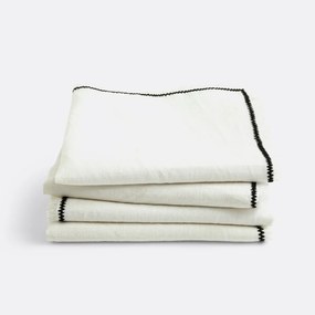 Σετ 4 πετσέτες φαγητού από λινό  βαμβάκι, Menorca