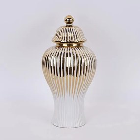 Διακοσμητικό Βάζο Με Καπάκι (Φ17.5x35) Estheti 752-20081