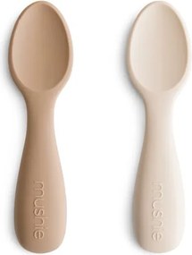 Κουτάλια Φαγητού (Σετ 2τμχ) Mushie Natural/Shifting Sand 66-101353
