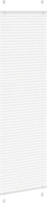 vidaXL Πλισέ περσίδα Λευκό 65x200 cm Πλάτος υφάσματος 64,4 cm