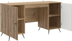 vidaXL Γραφείο Artisan Δρυς 142,5 x 50 x 75 εκ. Επεξεργασμένο Ξύλο